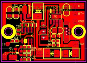 單鍵觸摸電路板