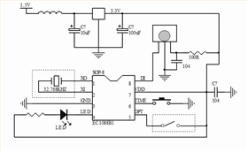 定時(shí)蠟燭IC芯片