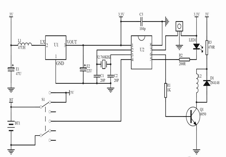 定時蠟燭IC芯片