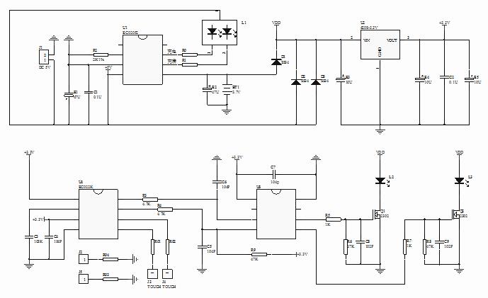 觸摸調(diào)光電路板