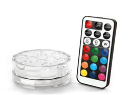 麗晶微芯片定制案例之遙控七彩潛水燈