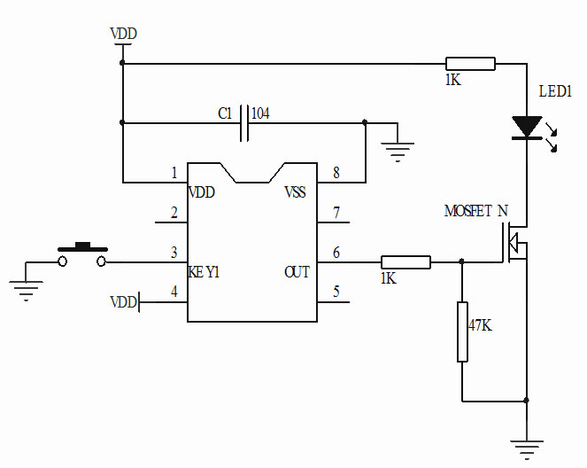 長按三秒開關(guān)IC芯片