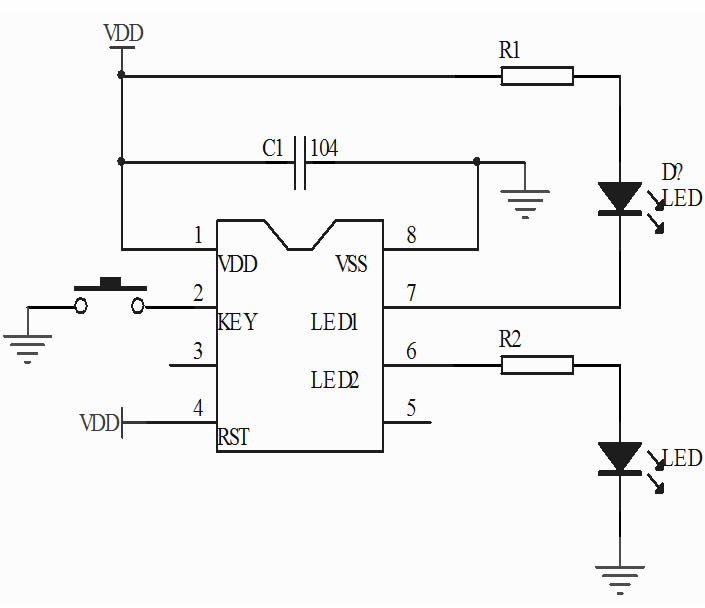 觸發(fā)開(kāi)關(guān)IC芯片