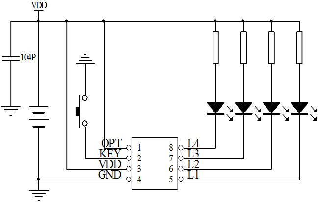燈串芯片參考電路圖