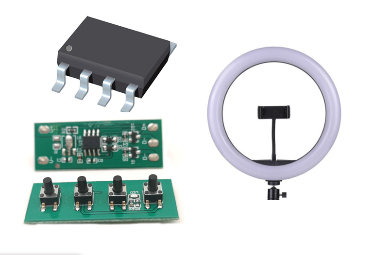 四鍵觸發(fā)直播燈調(diào)光IC