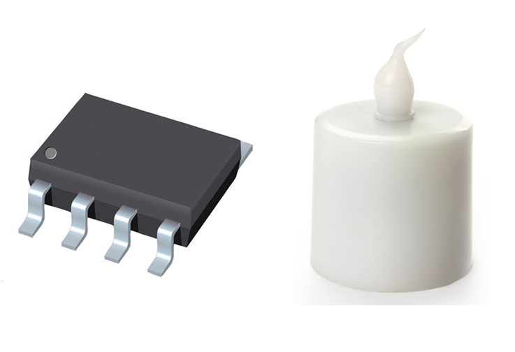 5開19關(guān)蠟燭定時(shí)IC