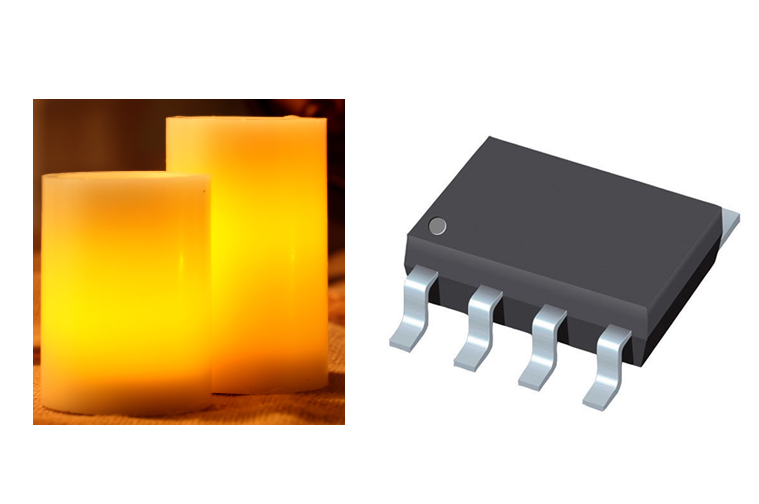 5開(kāi)19關(guān)三檔撥動(dòng)開(kāi)關(guān)蠟燭燈芯片