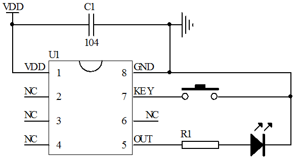 PWM按鍵調(diào)光IC