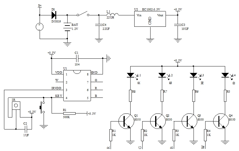 RGB七彩遙控氛圍燈芯片