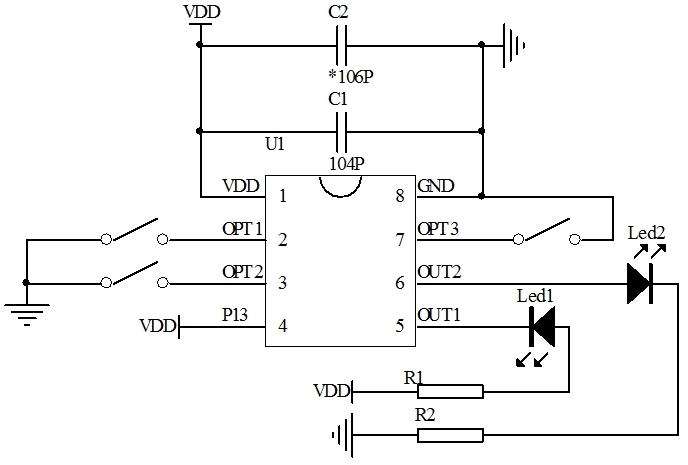觸發(fā)延時芯片電路