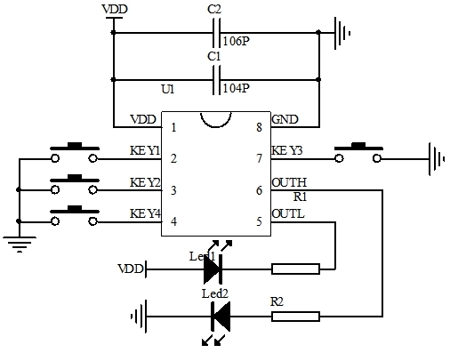 長(zhǎng)按1-5秒開(kāi)關(guān)機(jī)芯片