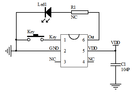 應(yīng)急燈芯片電路圖